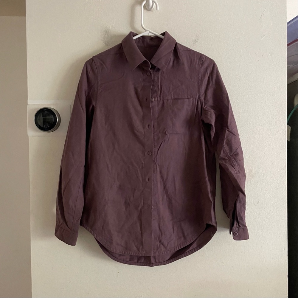 Lululemon Purple long sleeve Shirt size 2 - Picture 2 of 5
